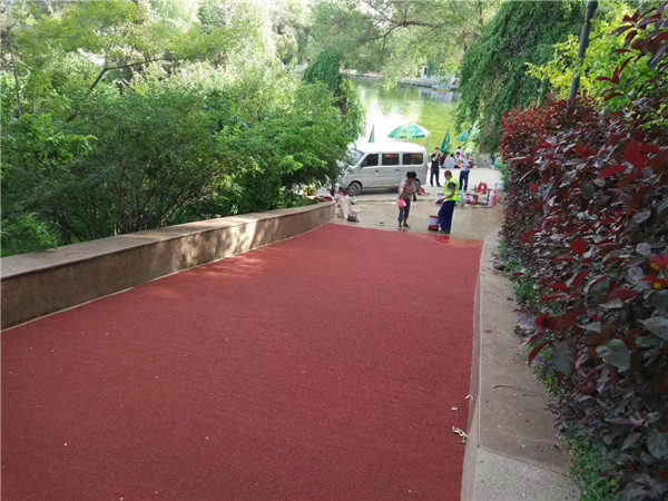 襄阳彩色路面施工